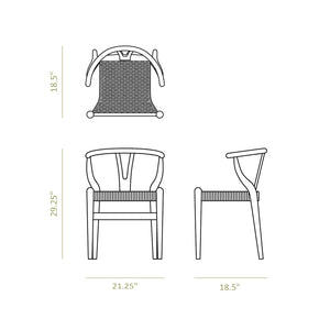 Neuwood Living 7pc Ming Dining Set Dining Chair Dimensions 