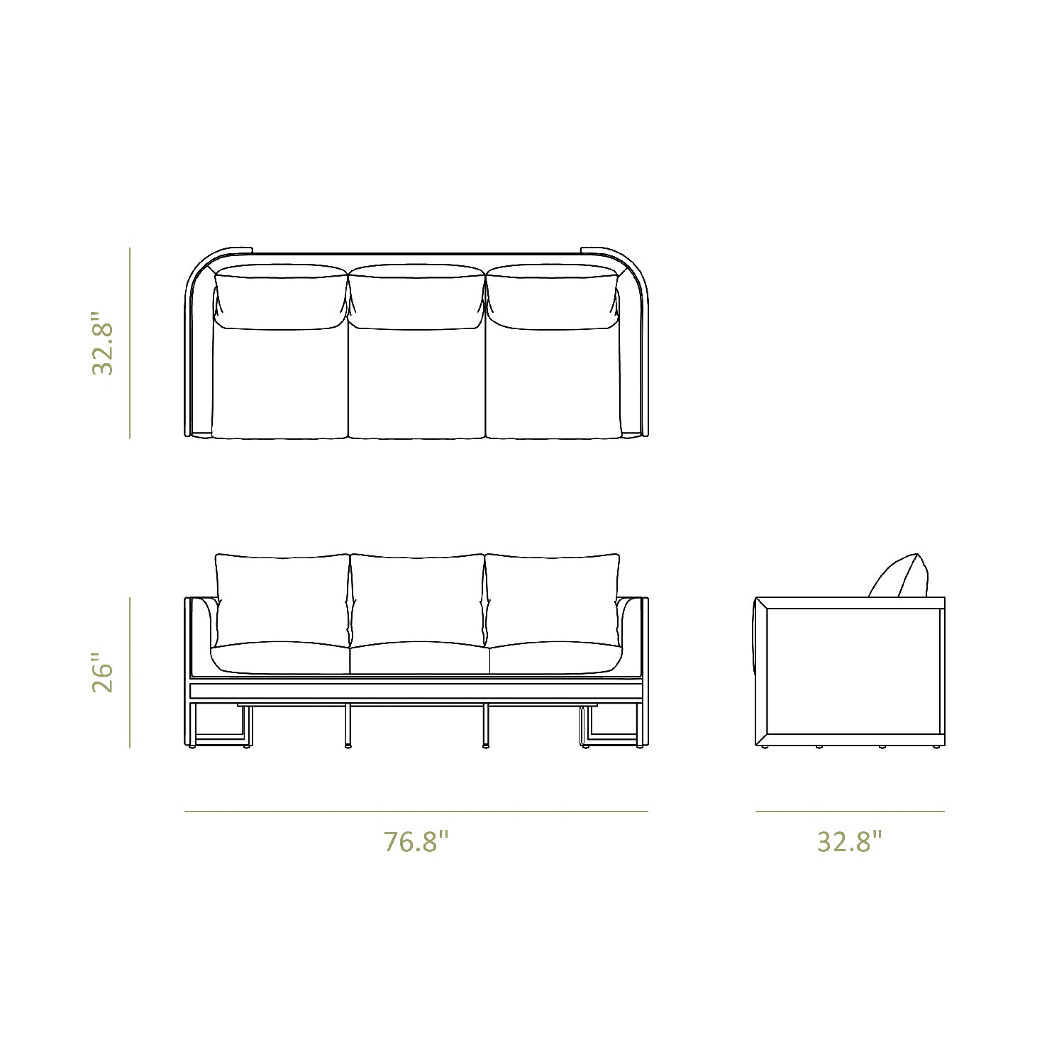  Neuwood Living Domicile Sofa Dimensions